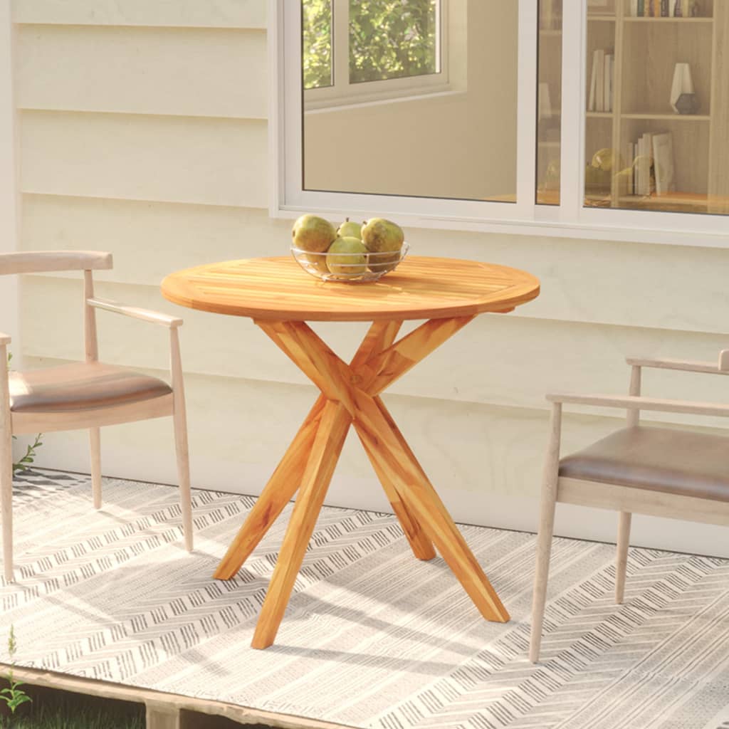 vidaXL Garden Table 85x85x75 cm Solid Wood Acacia