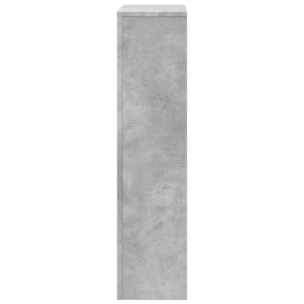 vidaXL Radiator Cover Concrete Grey 104x20x82 cm Engineered Wood