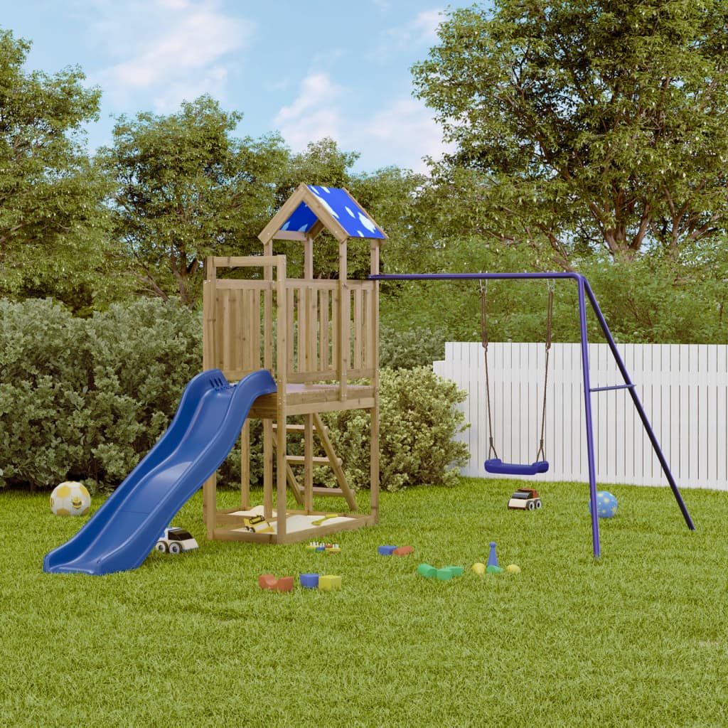 vidaXL Outdoor Playset Impregnated Wood Pine