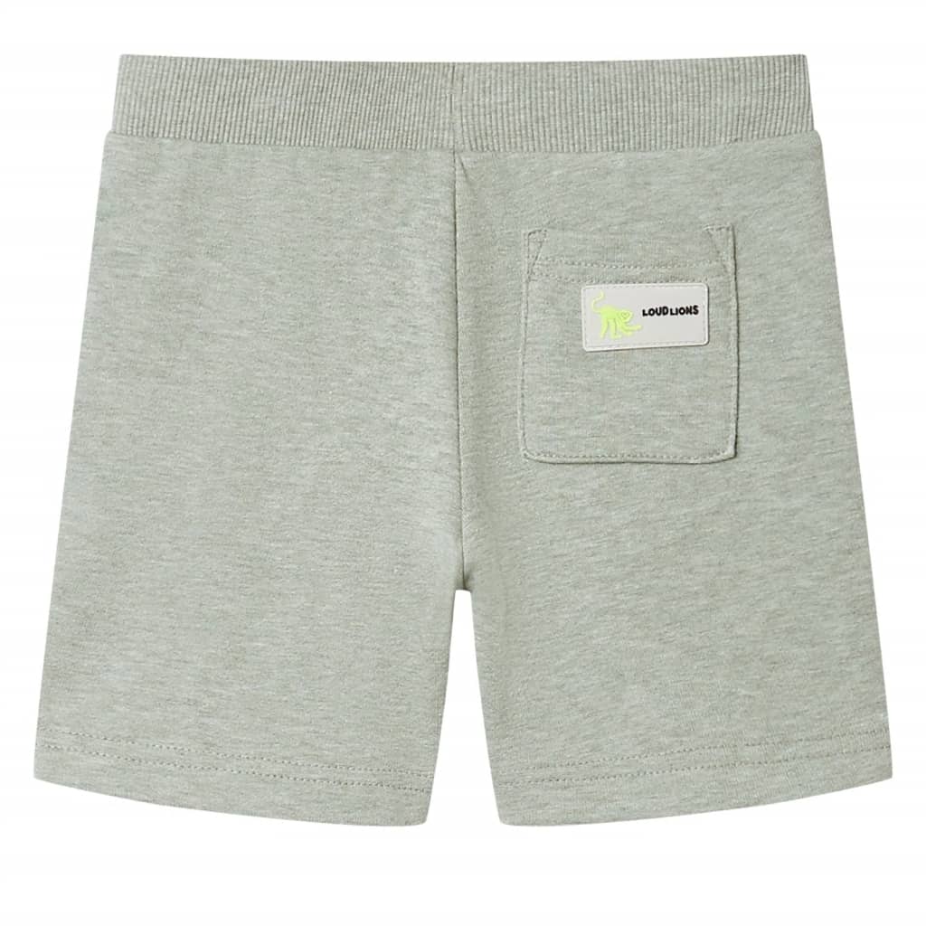 Kids' Shorts with Drawstring Light Khaki Melange 128