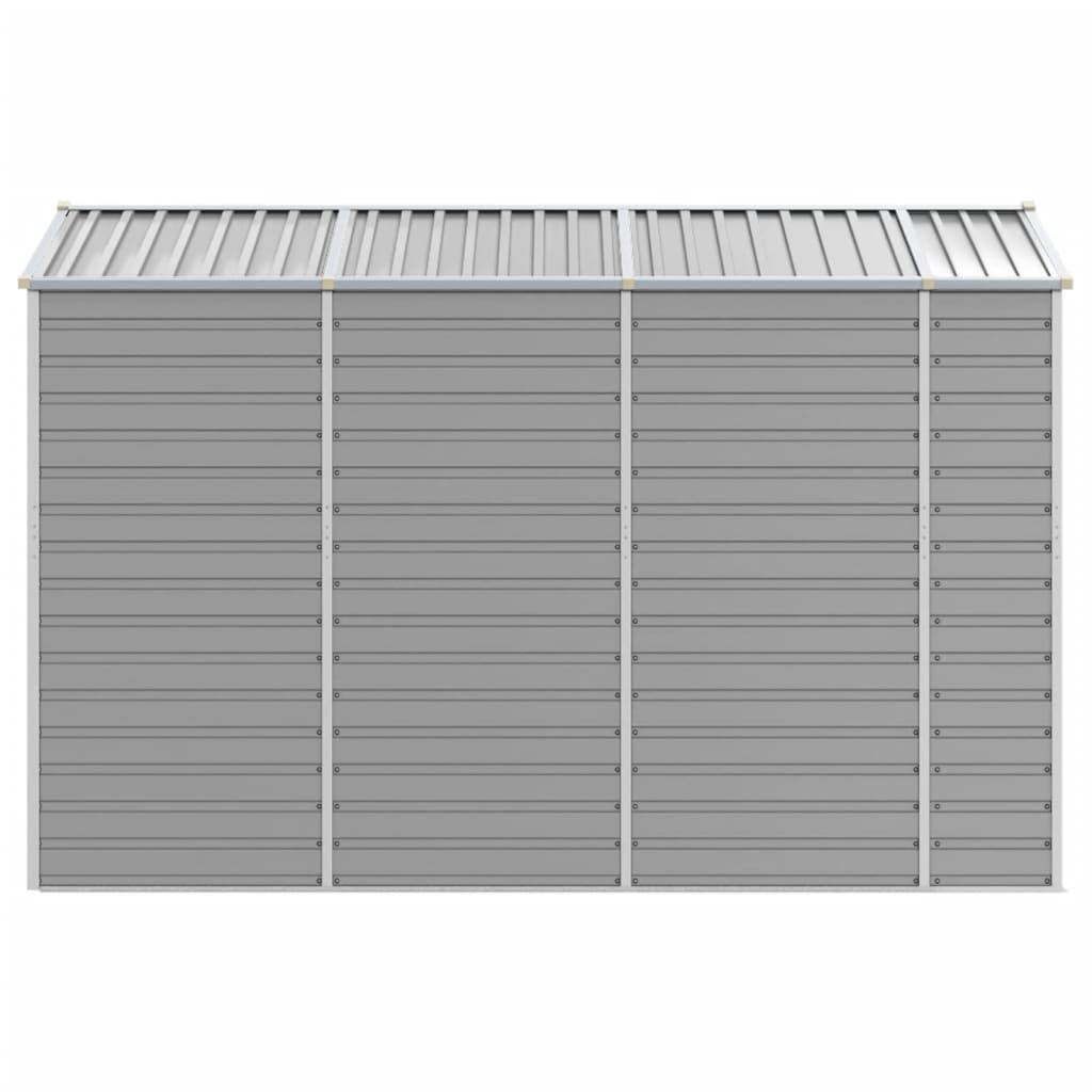 vidaXL Garden Shed Light Grey 191x300x198 cm Galvanised Steel