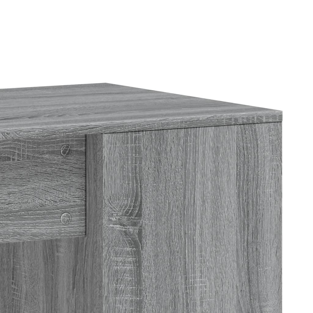 vidaXL Desk Grey Sonoma 102x50x75 cm Engineered Wood