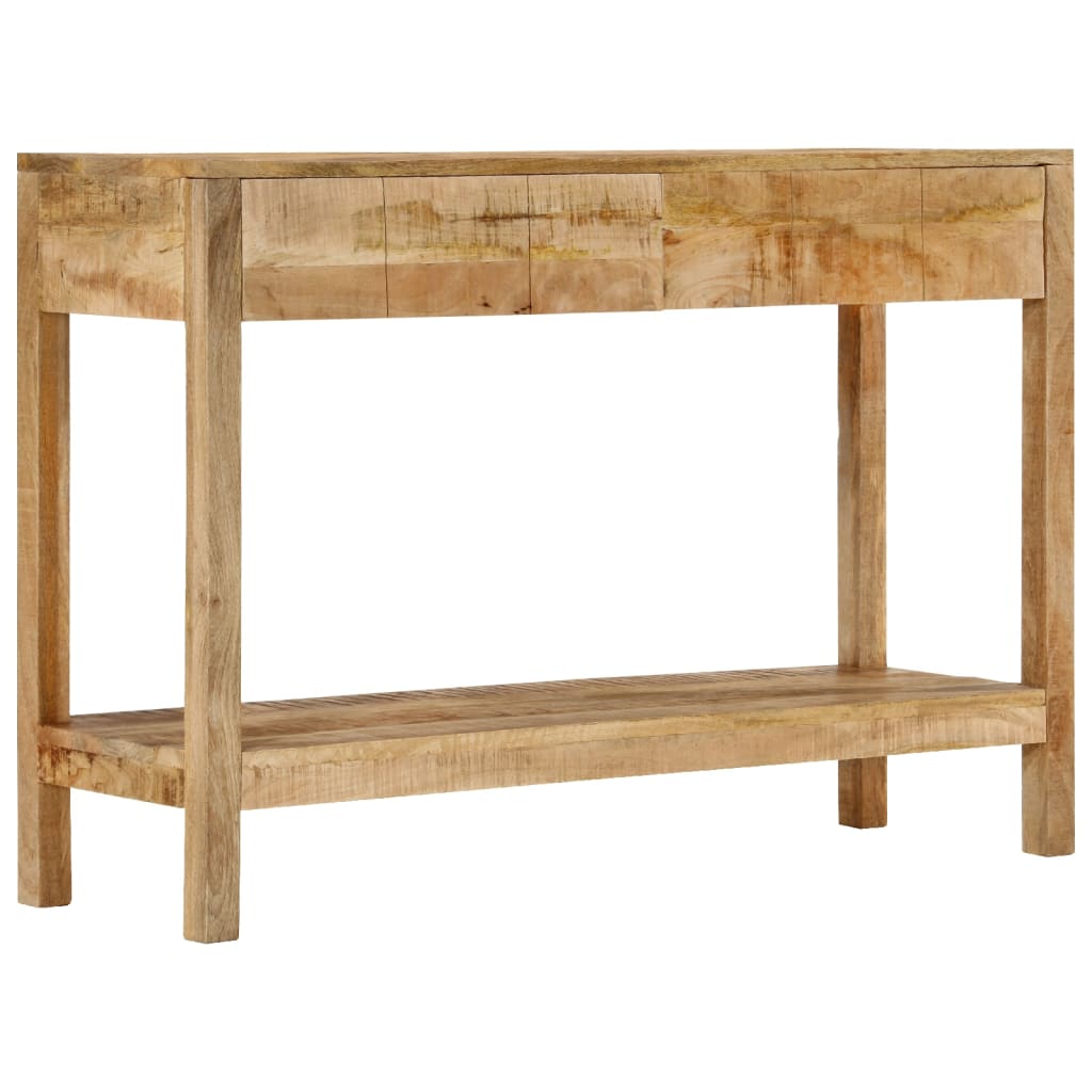 vidaXL Console Table with 2 Drawers 110x35x75 cm Solid Wood Mango