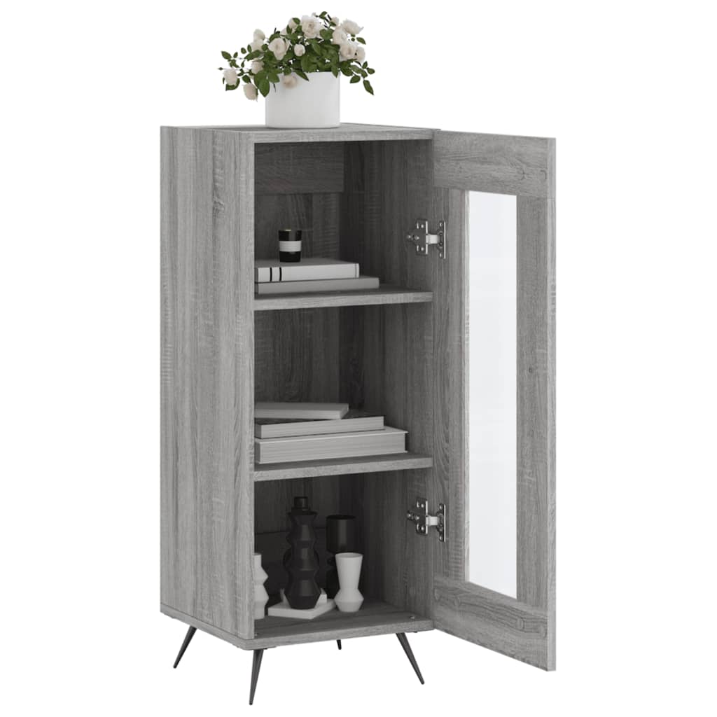 vidaXL Sideboard Grey Sonoma 34.5x34x90 cm Engineered Wood