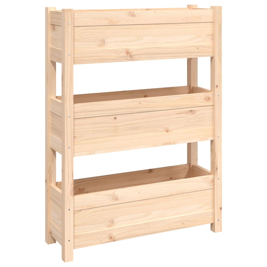 vidaXL Planter 77x25x104.5 cm Solid Wood Pine