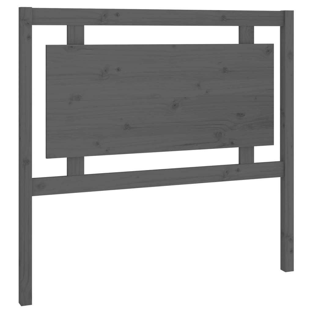 vidaXL Bed Headboard Grey 105.5x4x100 cm Solid Pine Wood