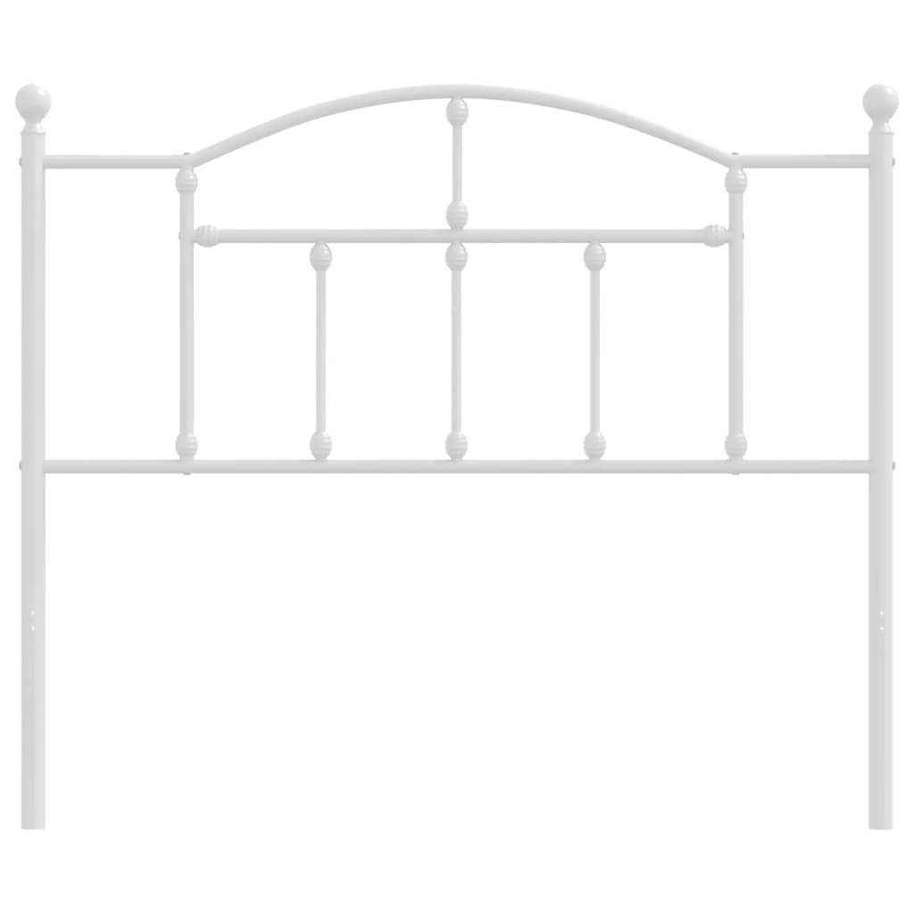 vidaXL Metal Headboard White 107 cm