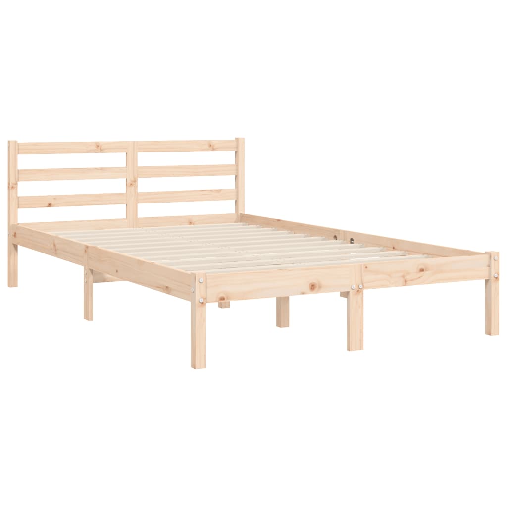 vidaXL Bed Frame without Mattress Double Solid Wood