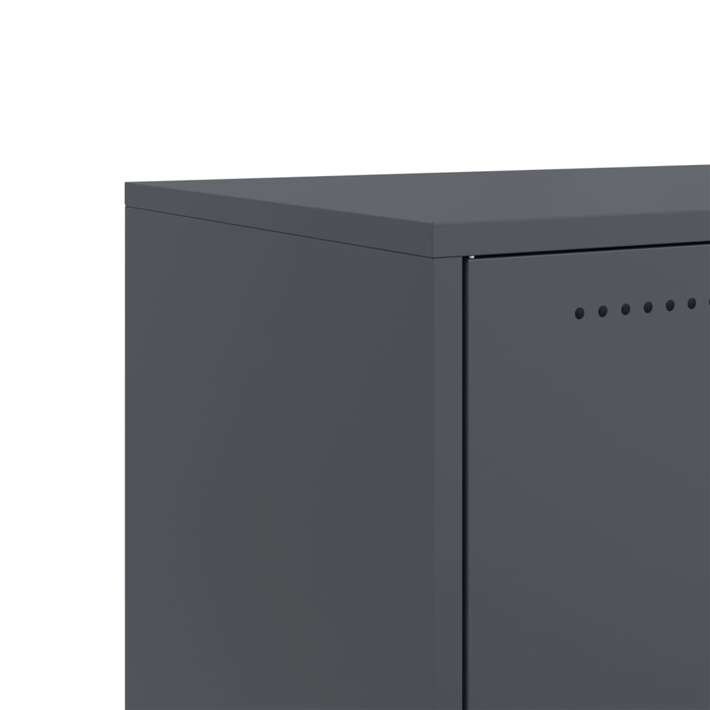 vidaXL TV Cabinet Anthracite 68x39x43.5 cm Steel