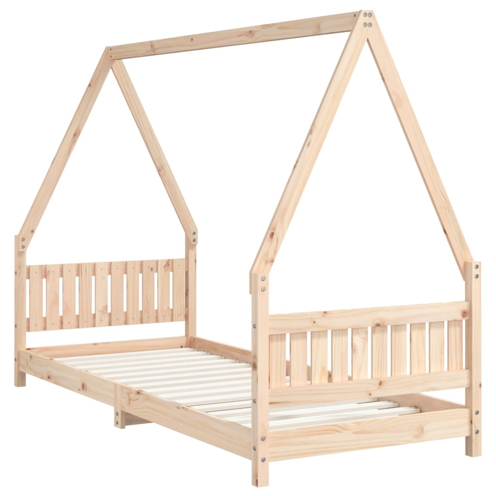 vidaXL Kids Bed Frame 80x200 cm Solid Wood Pine