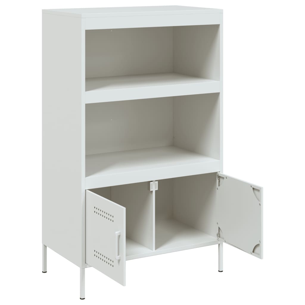 vidaXL Highboard White 68x39x113 cm Steel