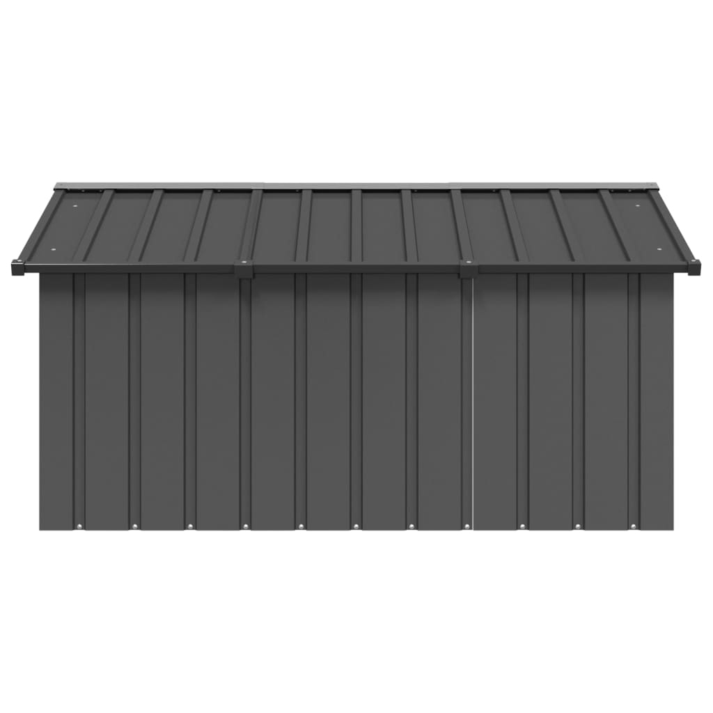 vidaXL Dog House Anthracite 116.5x153x81.5 cm Galvanised Steel