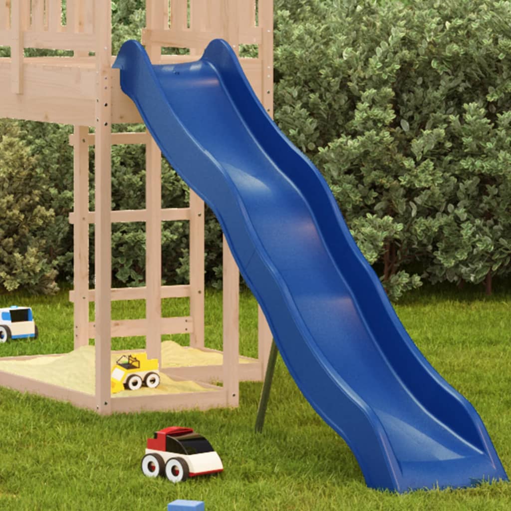 vidaXL Play Slide Blue 210x40 cm Polypropylene