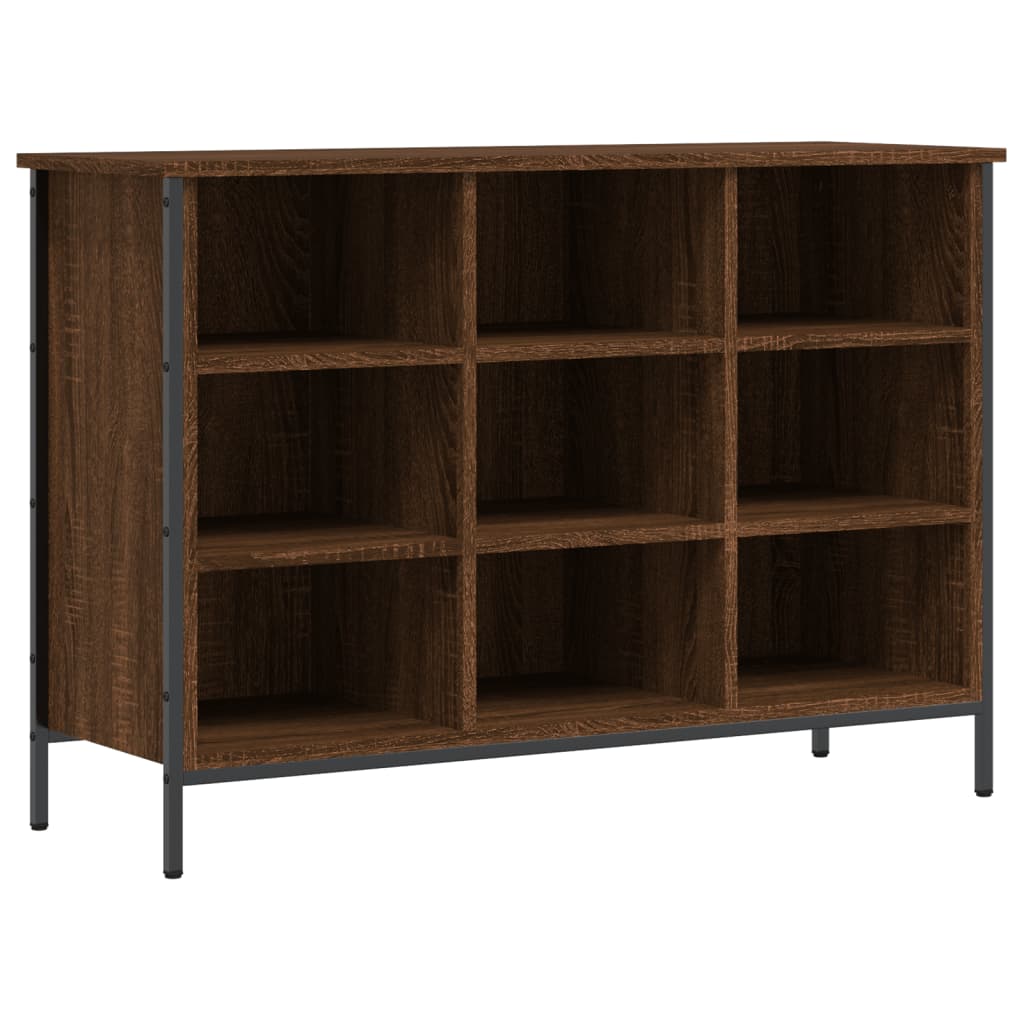 vidaXL Shoe Cabinet Brown Oak 100x35x70 cm Engineered Wood