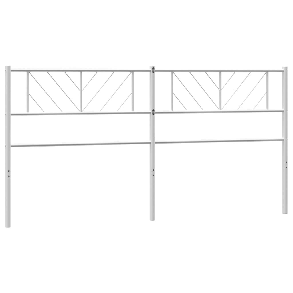 vidaXL Metal Headboard White 200 cm