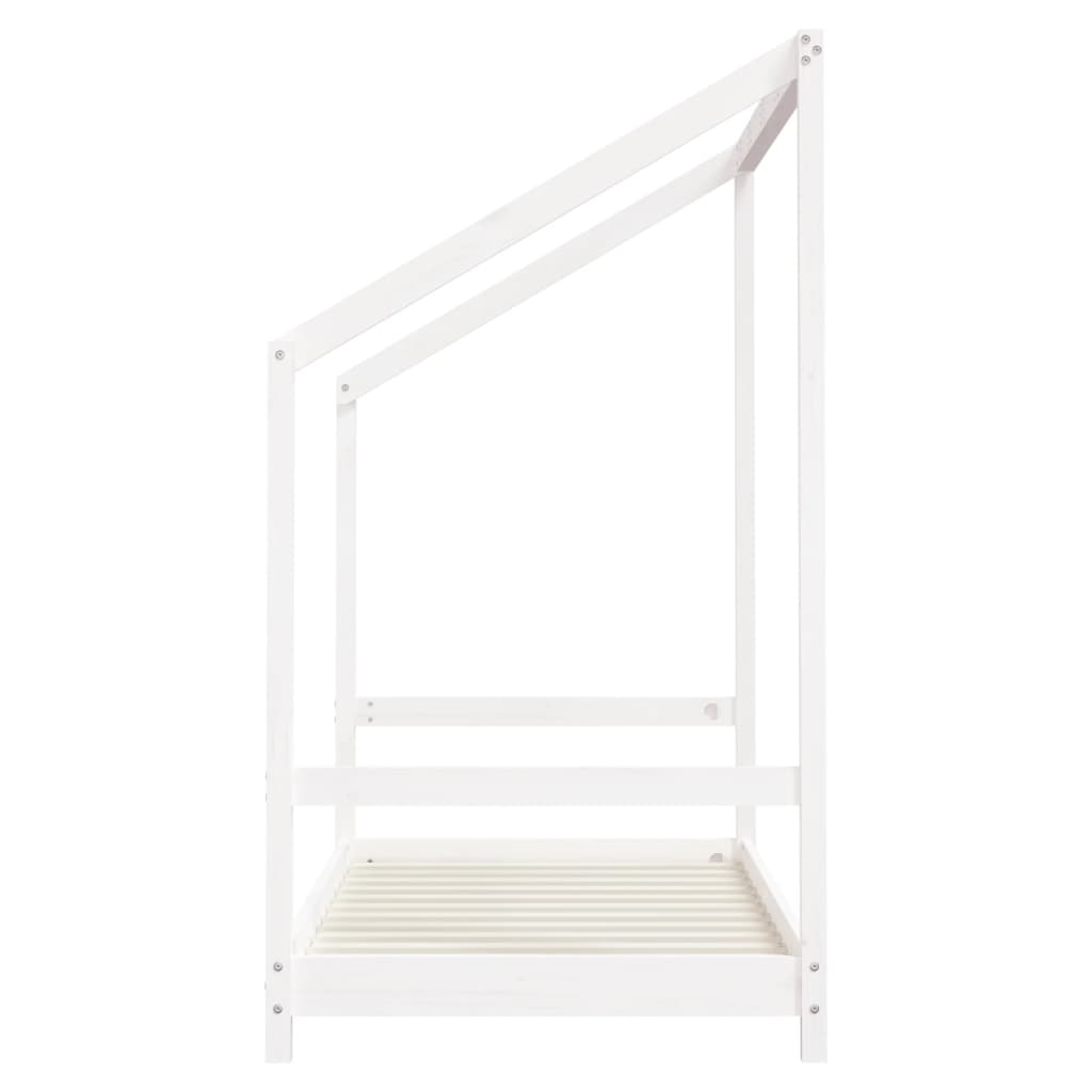 vidaXL Kids Bed Frame White 2x(80x160) cm Solid Wood Pine