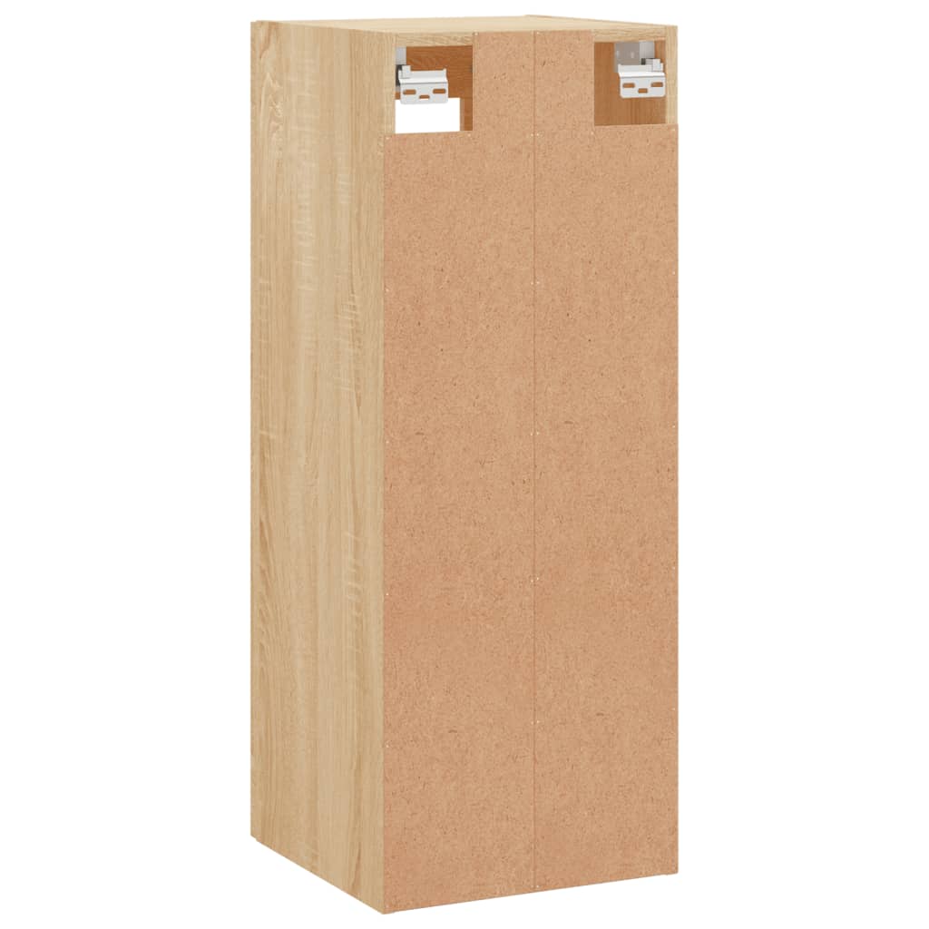 vidaXL Wall Mounted Cabinet Sonoma Oak 34.5x34x90 cm