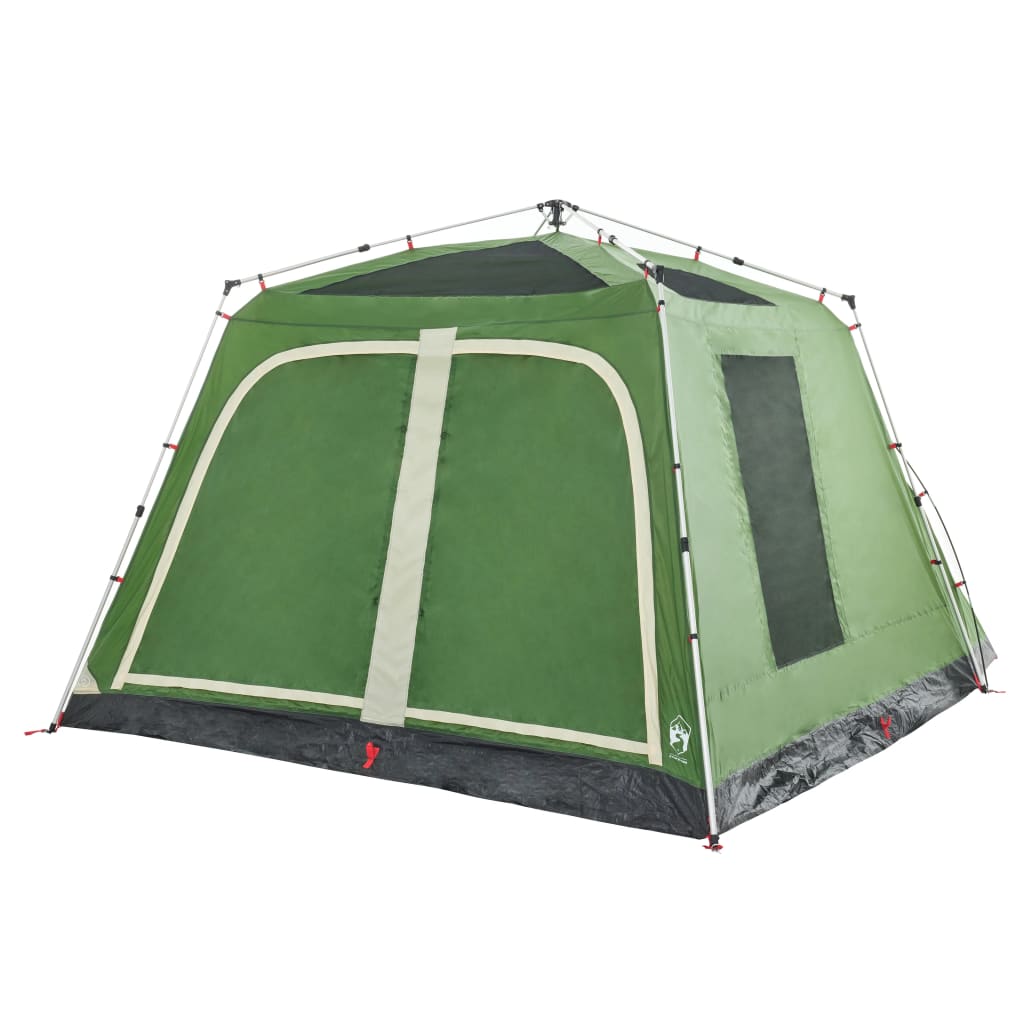 vidaXL Family Tent with Porch 9-Person Green Quick Release