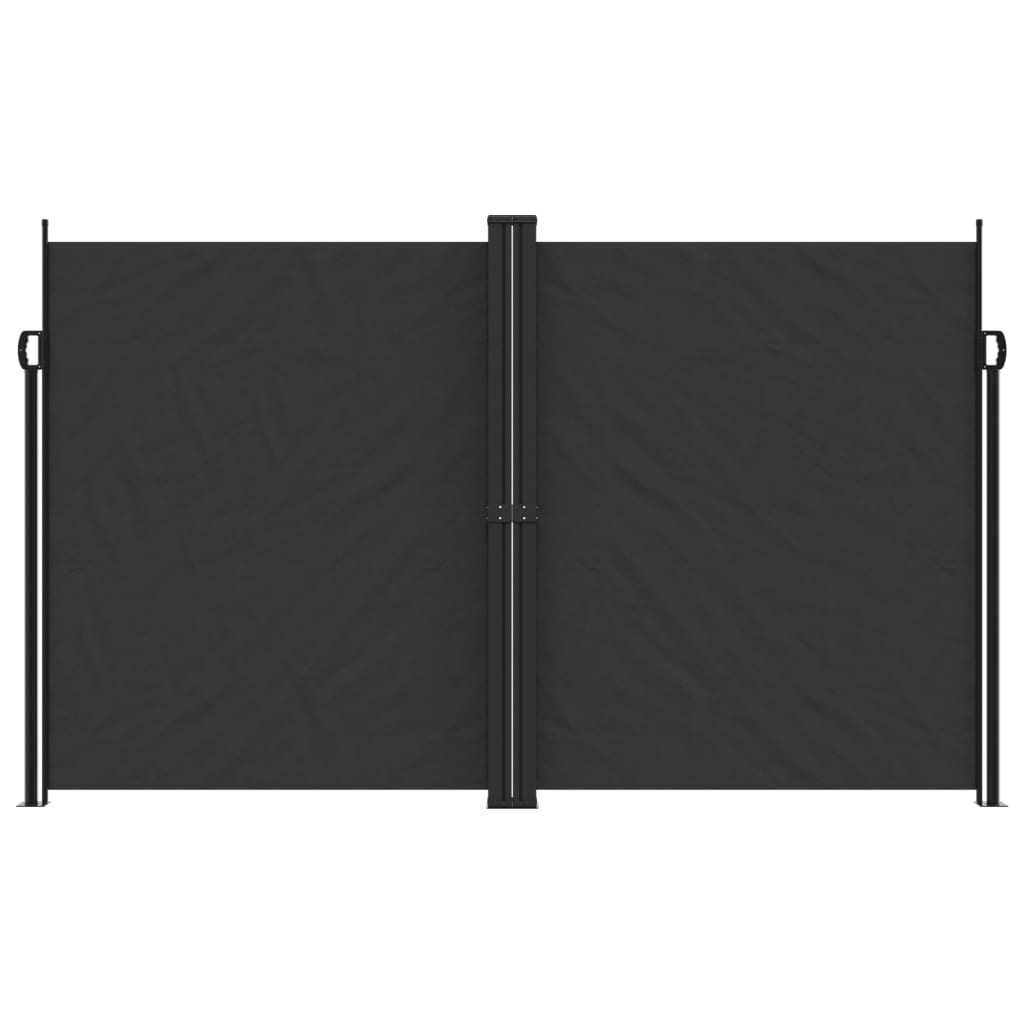 vidaXL Retractable Side Awning Black 200x1200 cm