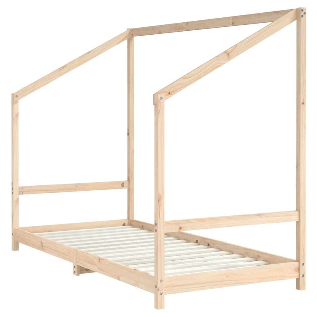 vidaXL Kids Bed Frame 2x(90x200) cm Solid Wood Pine