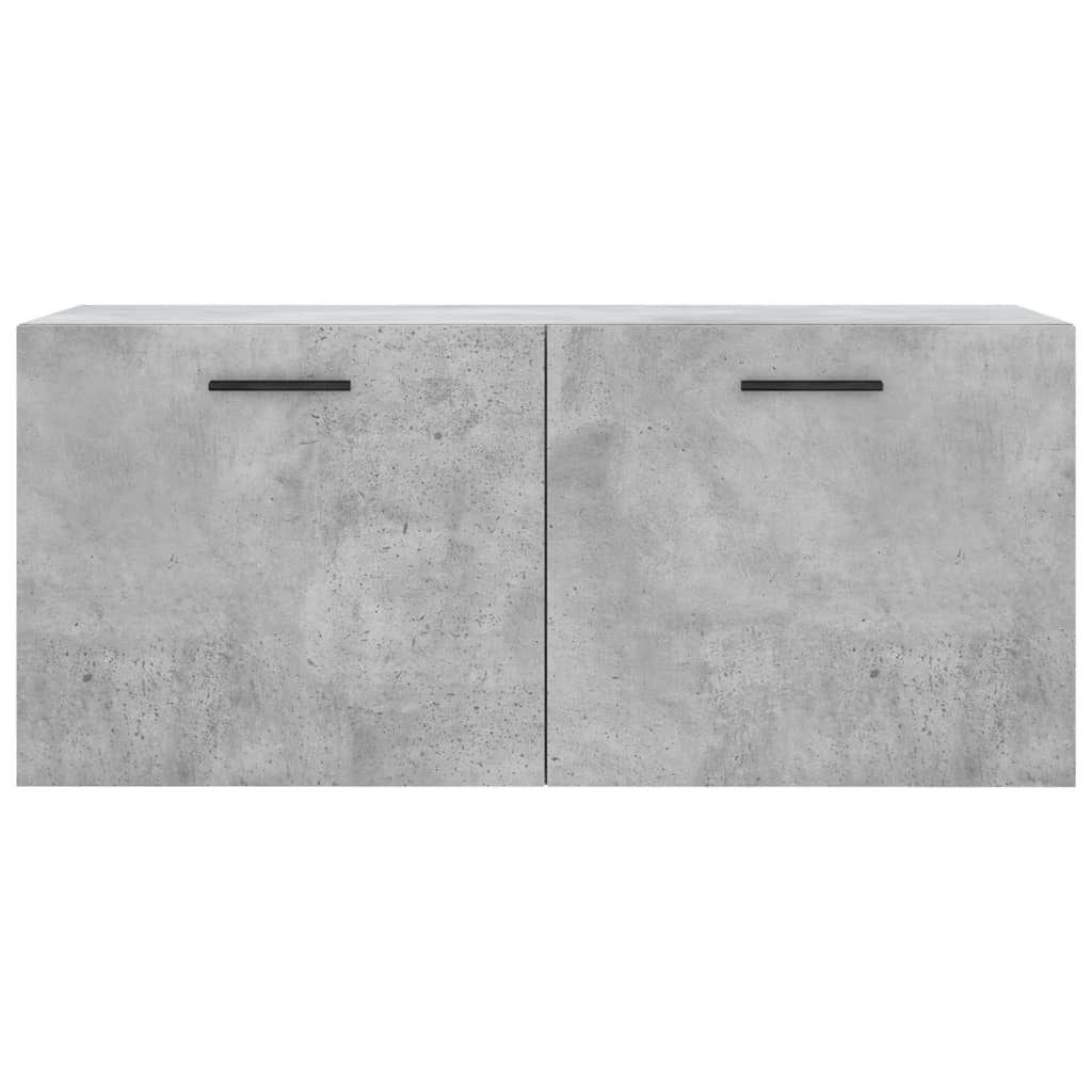 vidaXL Wall Cabinet Concrete Grey 80x36.5x35 cm Engineered Wood