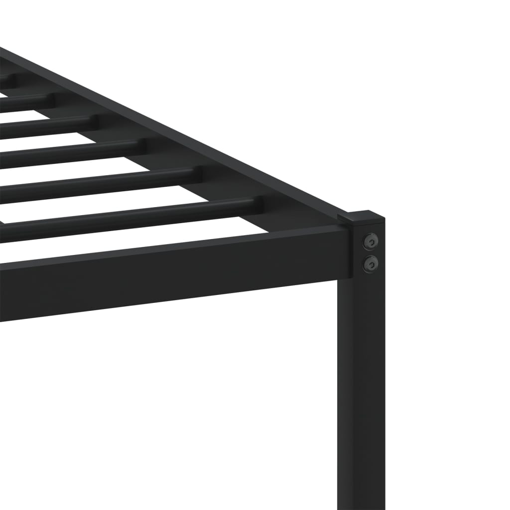 vidaXL Metal Bed Frame without Mattress Sonoma Oak 193x203 cm