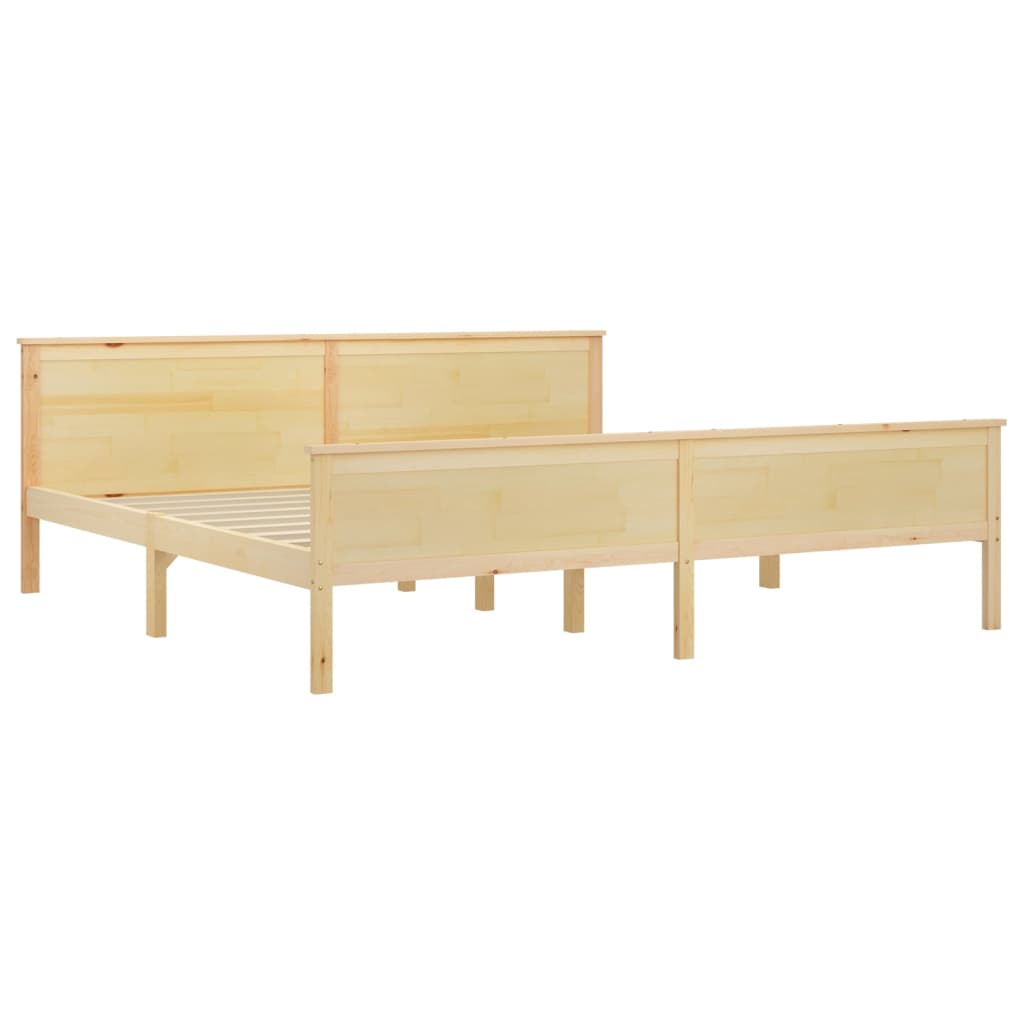 vidaXL Bed Frame without Mattress Solid Wood Pine 200x200 cm