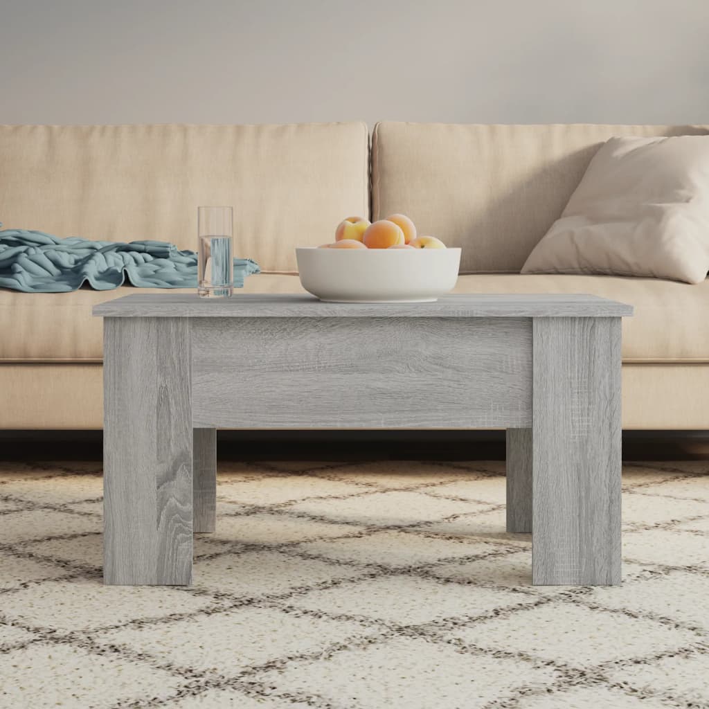 vidaXL Coffee Table Grey Sonoma 79x49x41 cm Engineered Wood