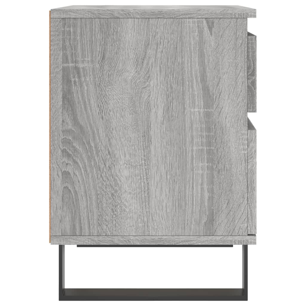 vidaXL Bedside Cabinets 2 pcs Grey Sonoma 40x35x50 cm Engineered Wood