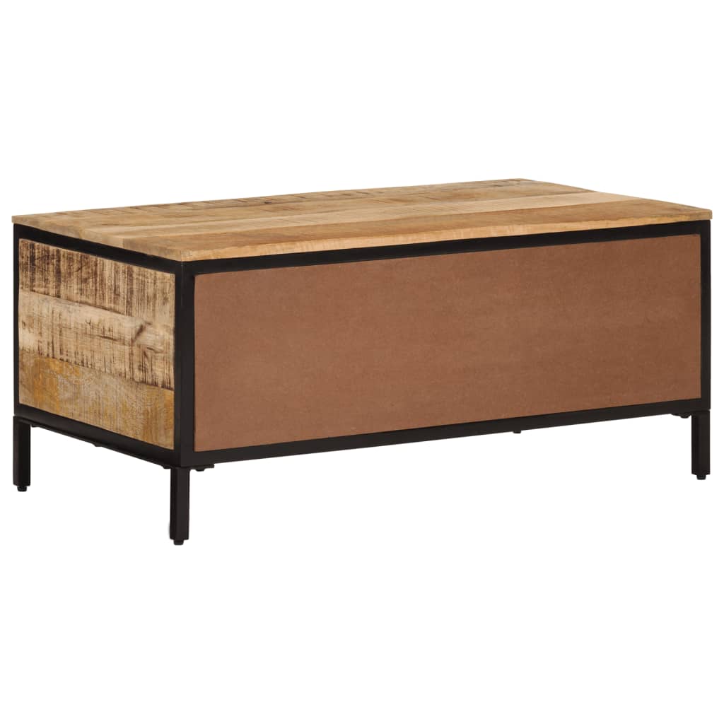 vidaXL Coffee Table 90x50x30 cm Solid Rough Wood Mango