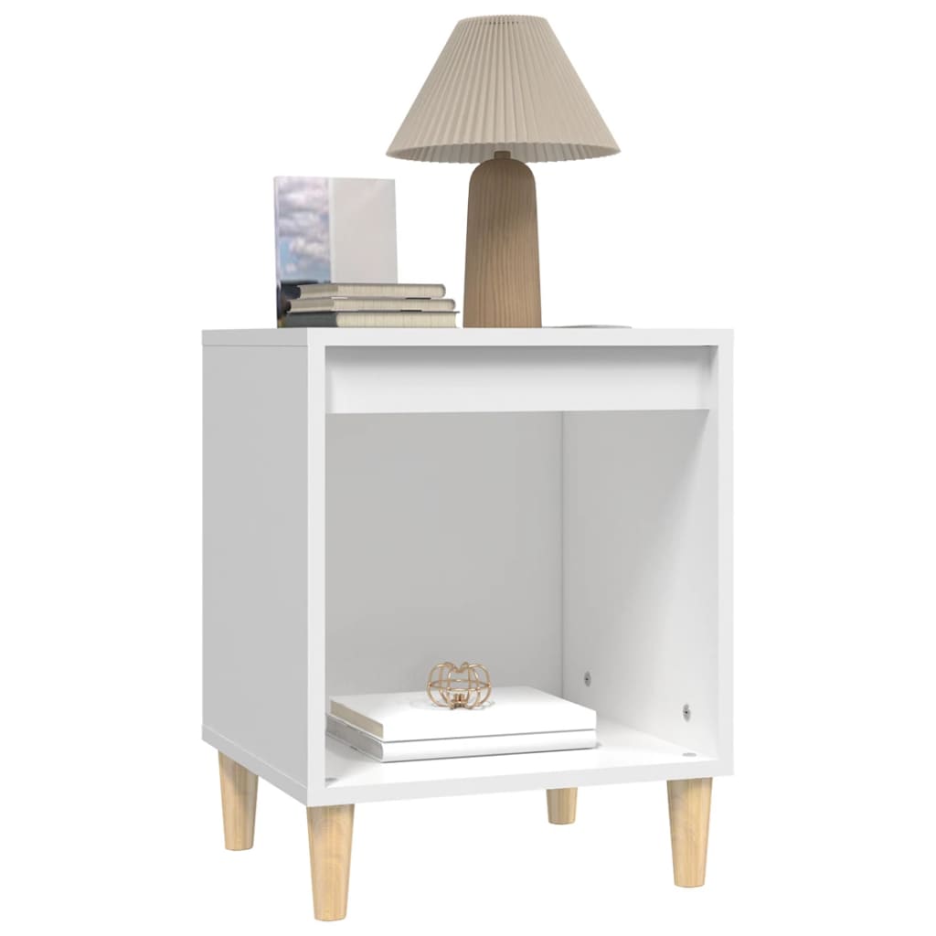 vidaXL Bedside Cabinets 2 pcs White 40x35x50 cm