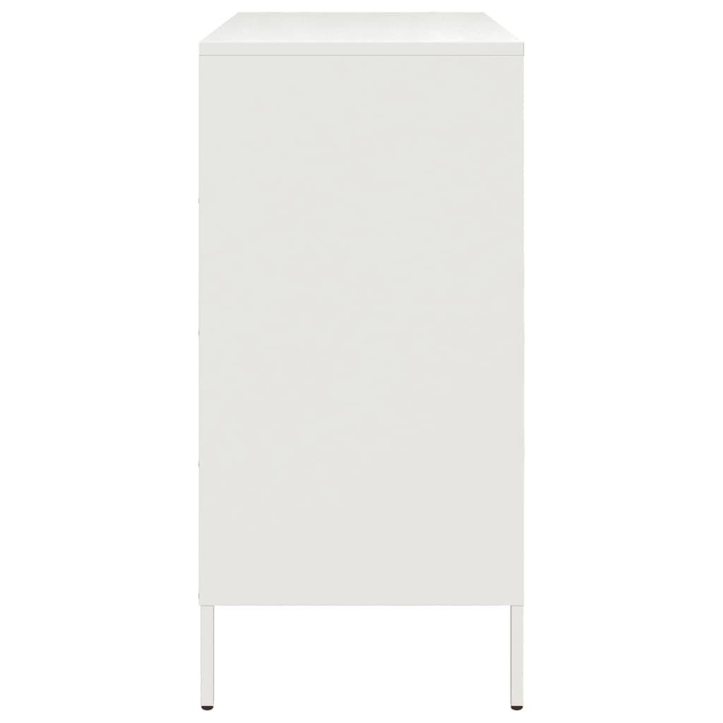 vidaXL Sideboard White 68x39x79 cm Steel