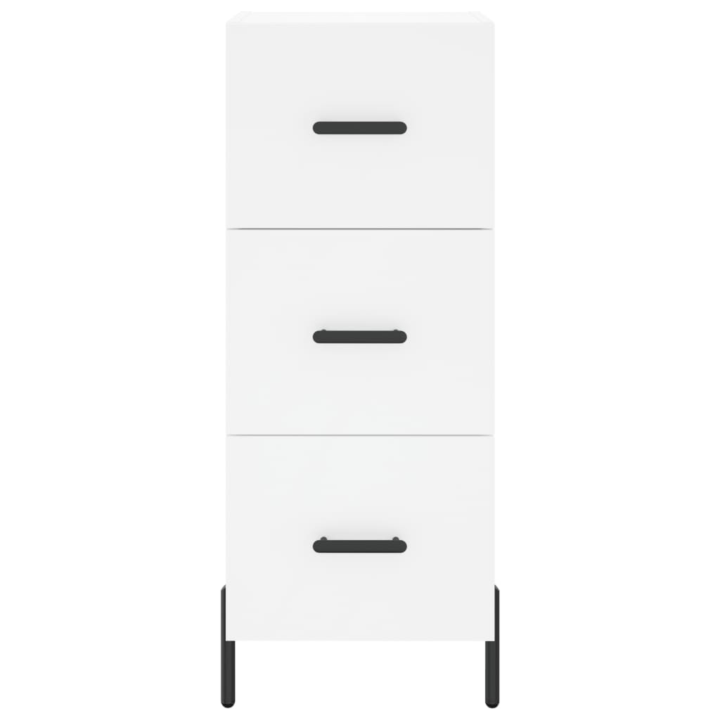 vidaXL Highboard White 34.5x34x180 cm Engineered Wood