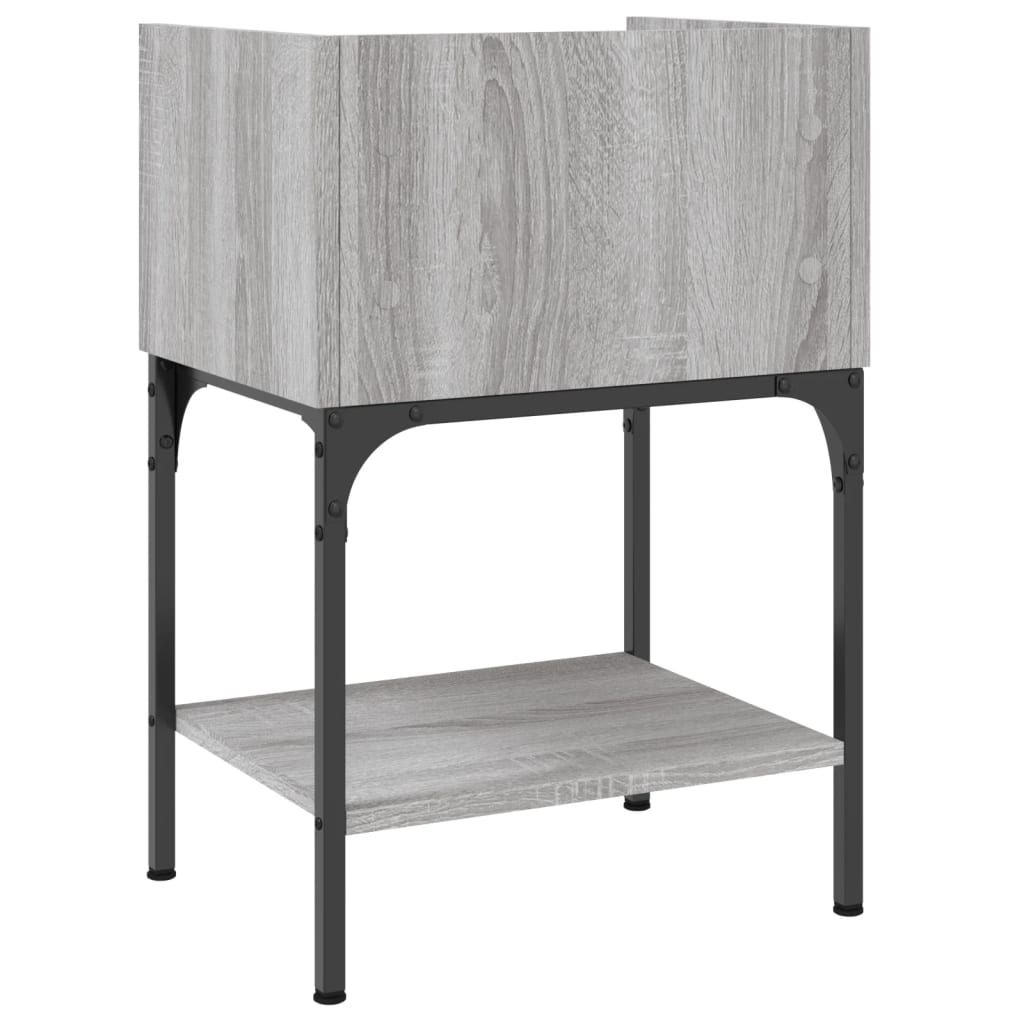 vidaXL Bedside Tables 2 pcs Grey Sonoma 40.5x31x60 cm Engineered Wood