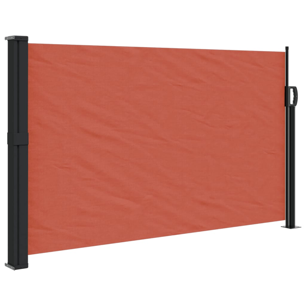 vidaXL Retractable Side Awning Terracotta 120x500 cm