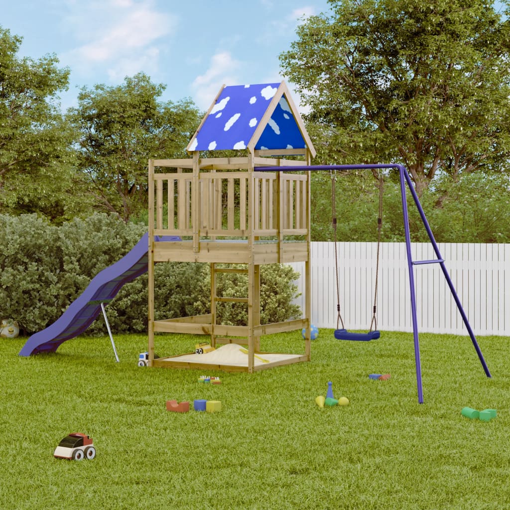 vidaXL Outdoor Playset Impregnated Wood Pine