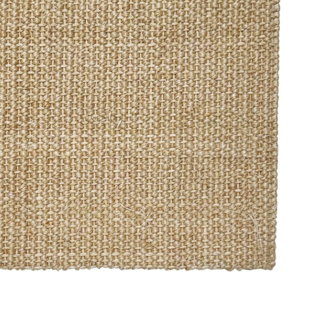 vidaXL Sisal Rug for Scratching Post 66x100 cm