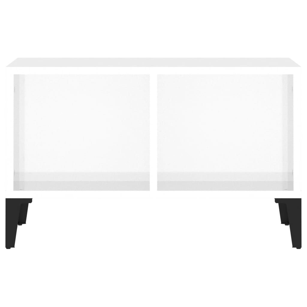 vidaXL Coffee Table High Gloss White 60x50x36.5 cm Engineered Wood