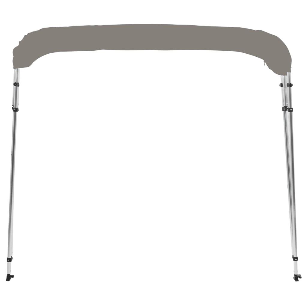 vidaXL 4-bow Bimini Top Grey 243x244x137 cm