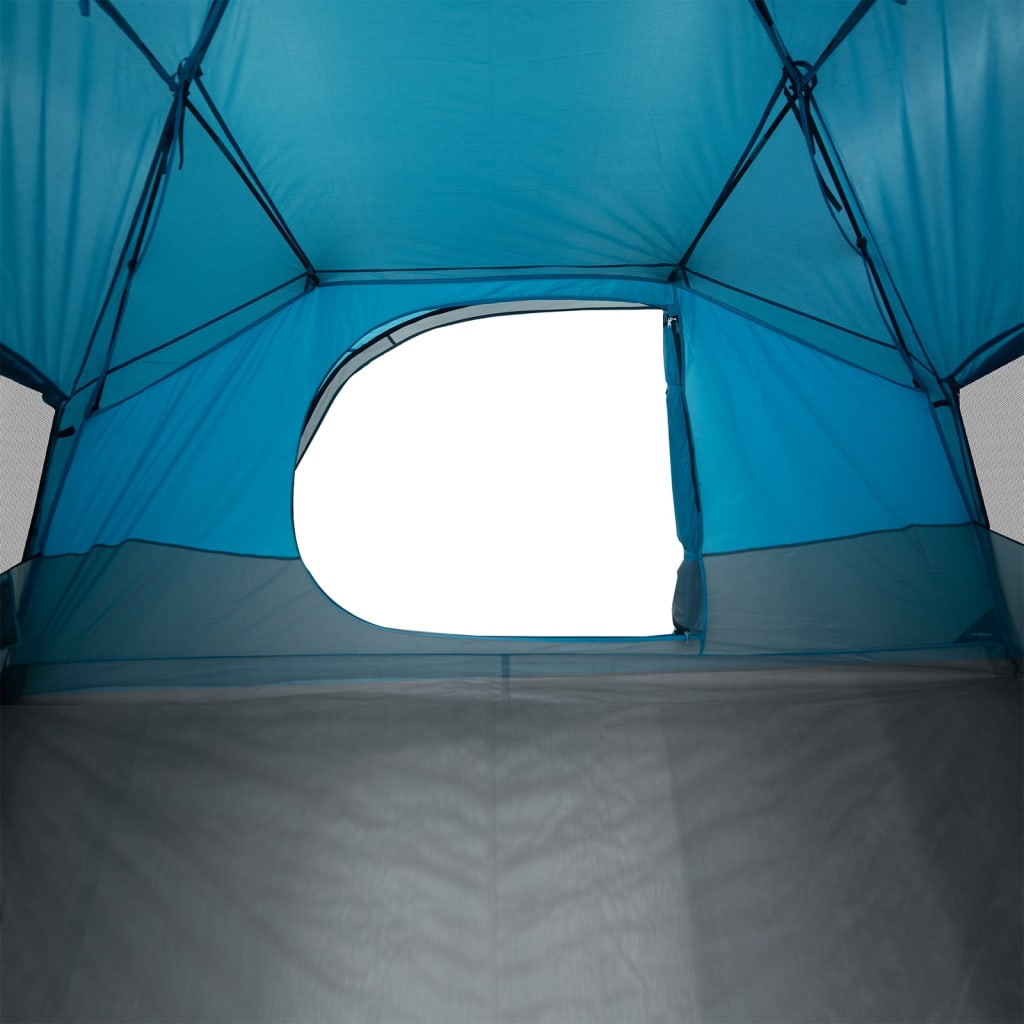 vidaXL Camping Tent Dome 4-Person Blue Waterproof