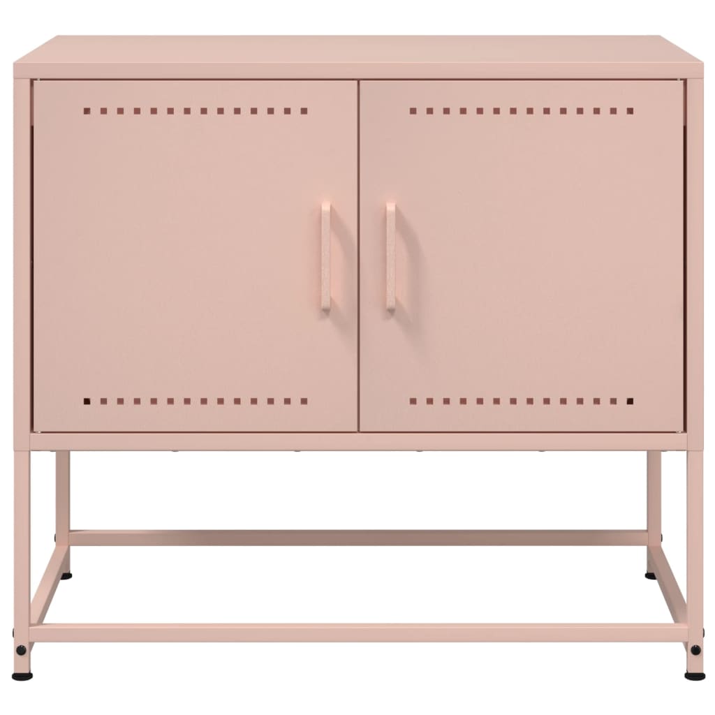 vidaXL TV Cabinet Pink 68.5x39x60.5 cm Steel