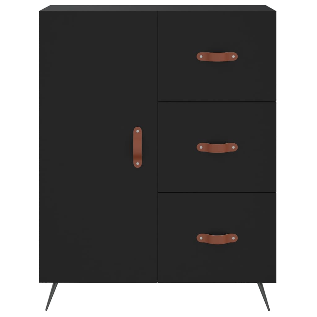 vidaXL Highboard Black 69.5x34x180 cm Engineered Wood