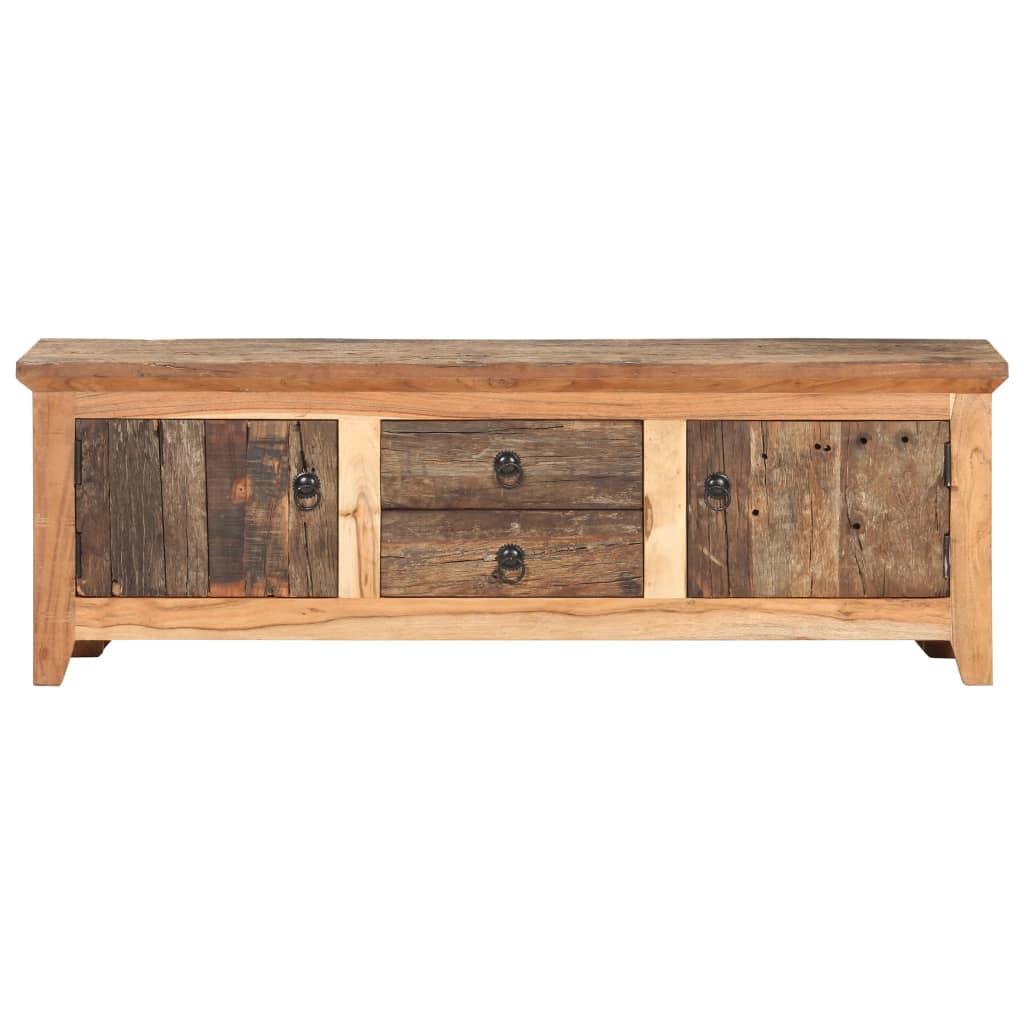 vidaXL TV Cabinet 120x30x40 cm Solid Acacia Wood and Reclaimed Wood