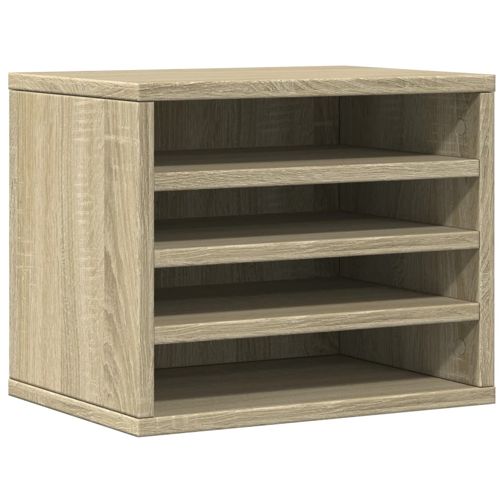 vidaXL Desk Organiser Sonoma Oak 36x26x29.5 cm Engineered wood