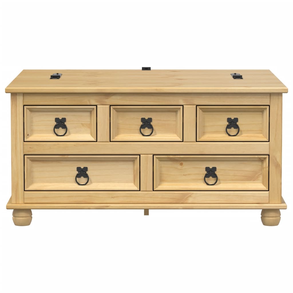 vidaXL Storage Box Corona 90x78x45 cm Solid Wood Pine