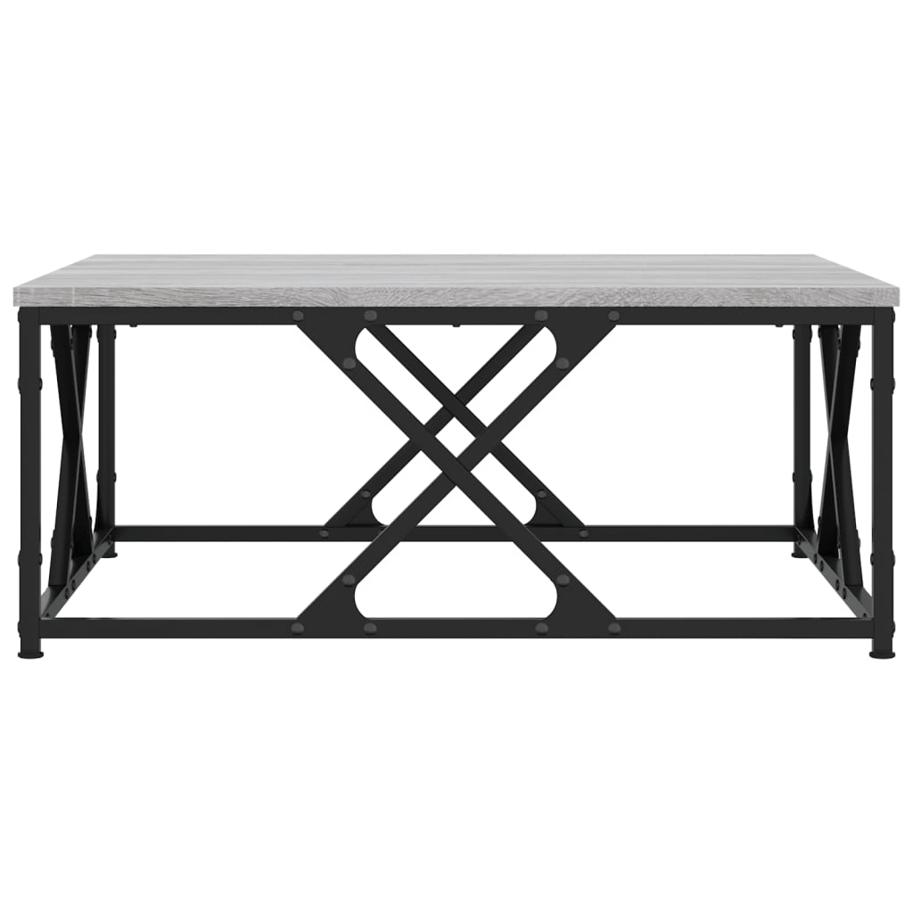 vidaXL Coffee Table Grey Sonoma 70x70x30 cm Engineered Wood