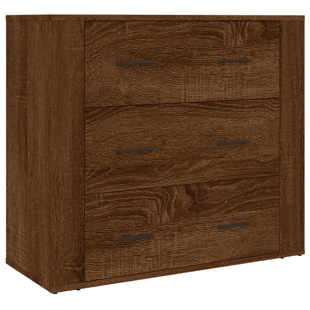 vidaXL Highboard Brown Oak Engineered Wood