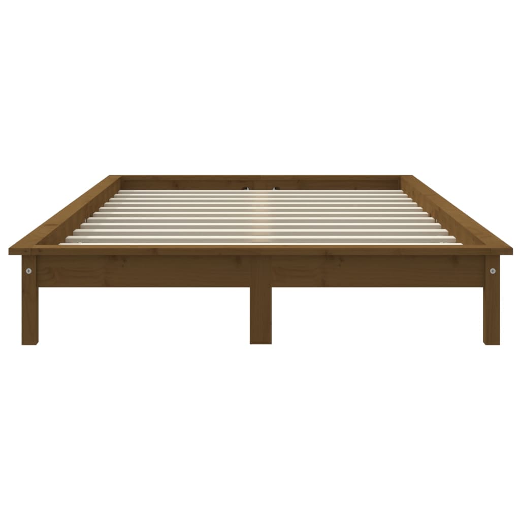 vidaXL Bed Frame without Mattress Honey Brown 160x200 cm Solid Wood