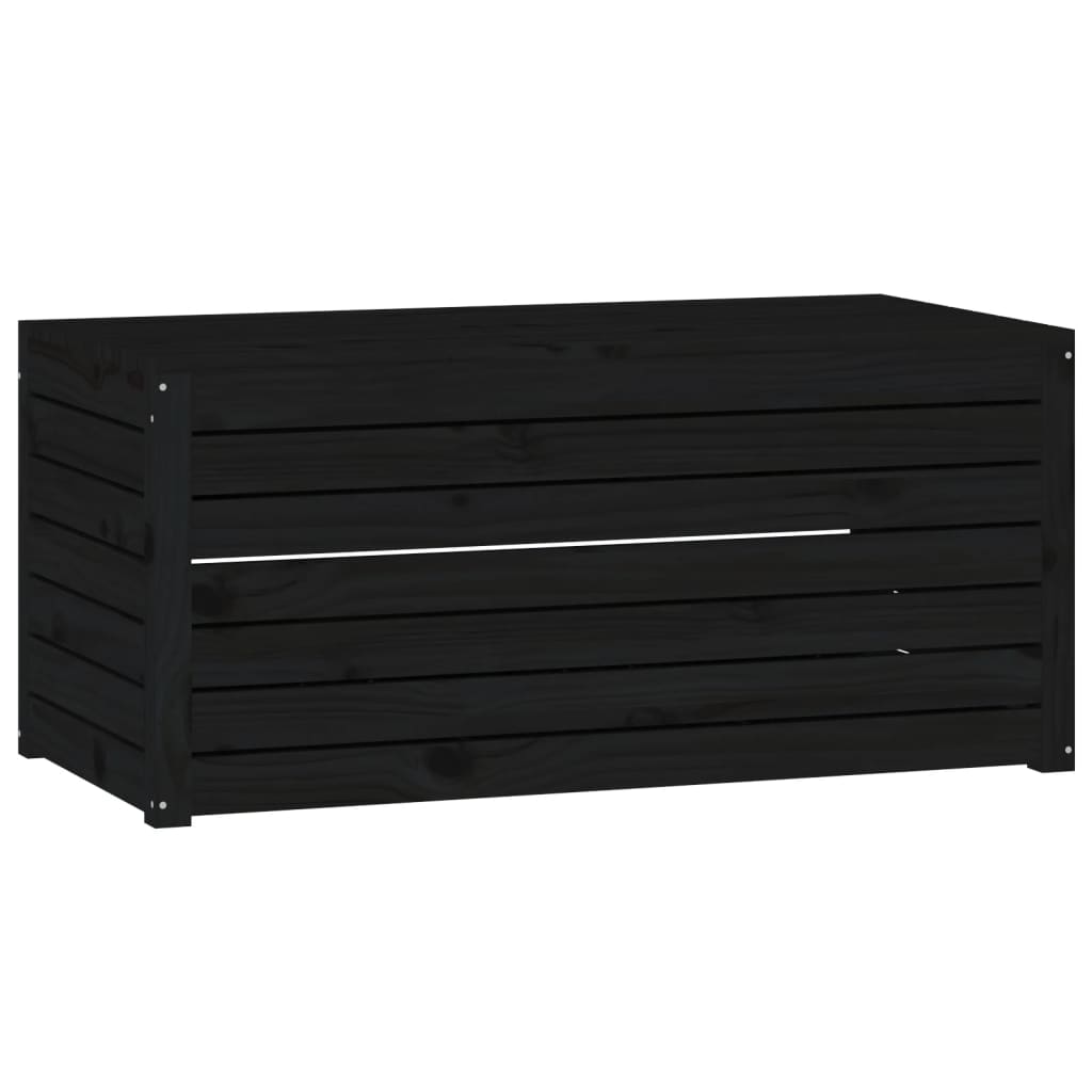 vidaXL Garden Box Black 101x50.5x46.5 cm Solid Wood Pine