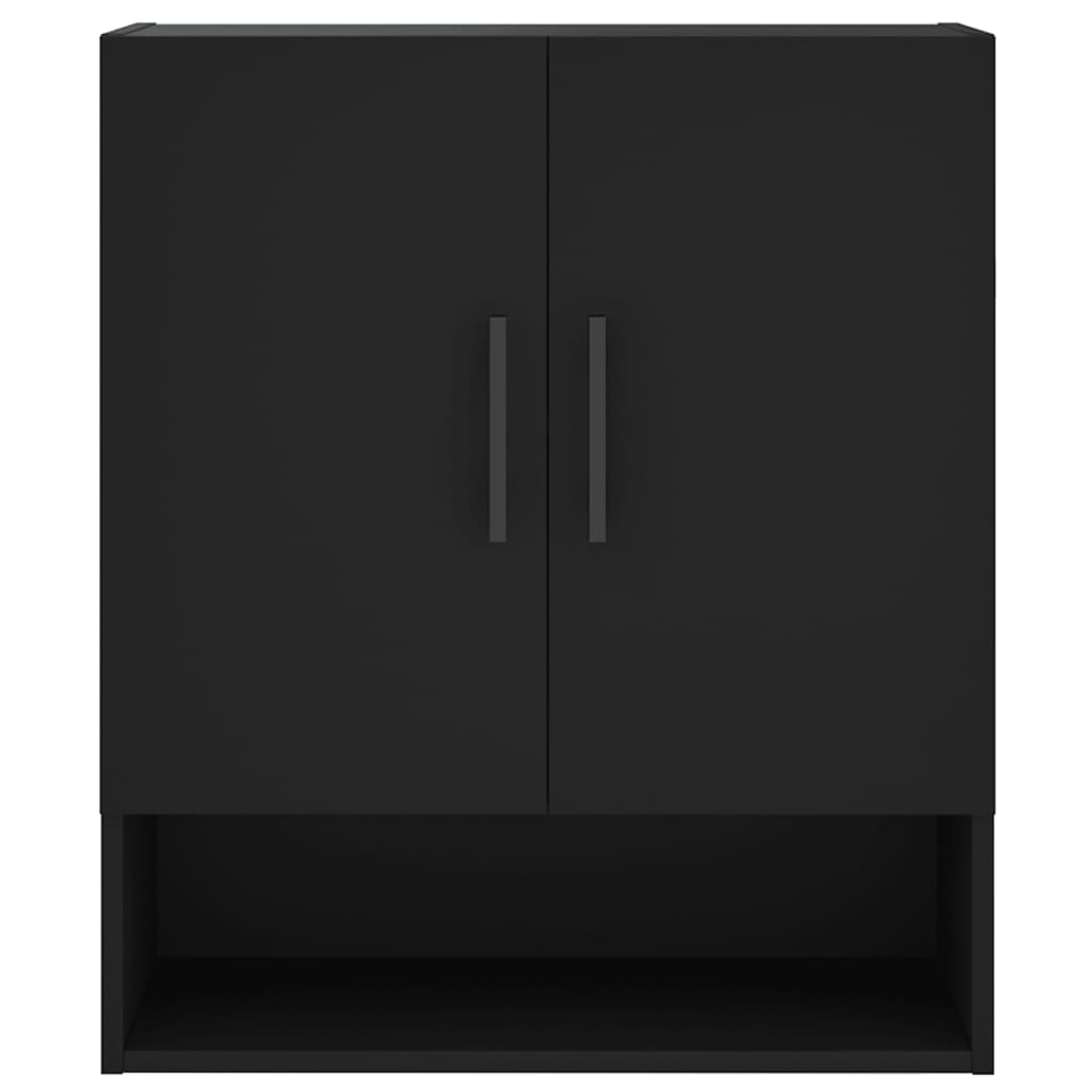 vidaXL Wall Cabinet Black 60x31x70 cm Engineered Wood